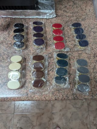Lote 8 pulseras ovaladas