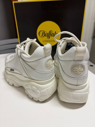 Zapatillas Buffalo London Plataforma Blancas
