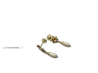 pendientes oro 18k con piedra