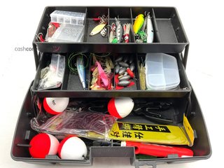 otros articulos de pesca caja de pesca con aparejos sin