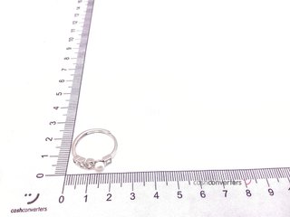 anillo plata 925mm con piedra con circonita