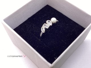 anillo plata 925mm con piedra con circonita