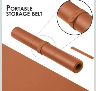 Alfombrilla Escritorio Cuero PU 90x43cm