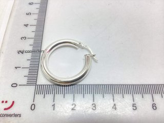 argollas plata 925mm