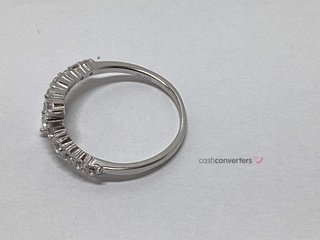 anillo plata 925mm con piedra con circonita
