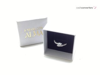 anillo plata 925mm con piedra con circonita