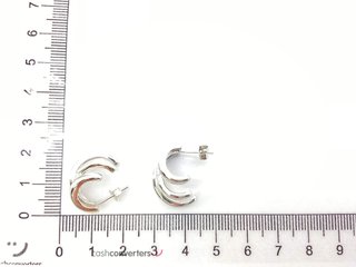 pendientes plata 925mm con piedra con circonita