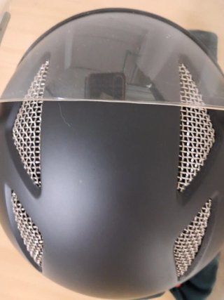Casco Moto Nero con Visiera
