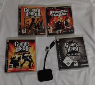 Lote Guitar Hero Dongle Receptor PS3