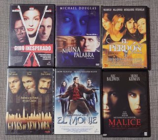 Pack 12 Películas DVD: Crimen, Drama, Terror, etc