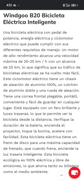 Bicicleta eléctrica plegable