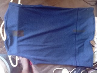 Camiseta sin mangas vintage Red Globe azul M