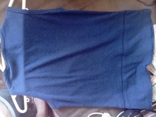 Camiseta sin mangas vintage Red Globe azul M