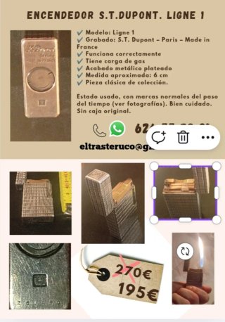 Encendedor S.T.Dupont Ligne 1 Plateado