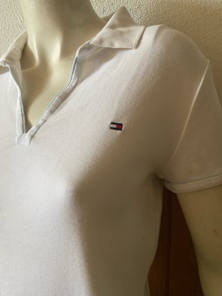 Polo Tommy Hilfiger bianco vintage