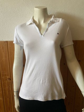 Polo Tommy Hilfiger bianco vintage
