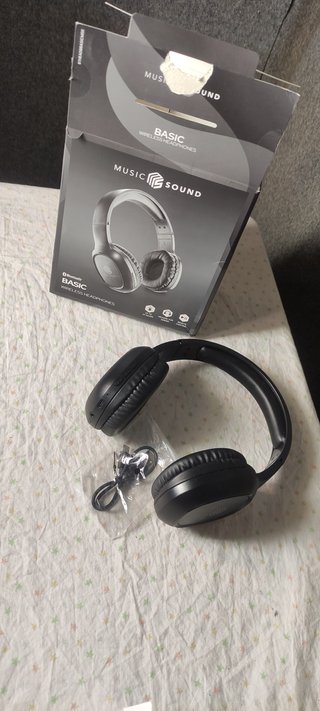 Auriculares Bluetooth Music Sound Negros