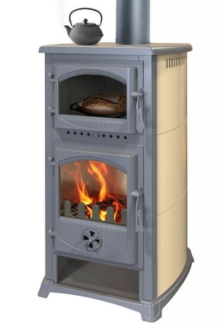 ESTUFA LEÑA CON HORNO 11 kW