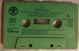 Lote 5 Casetes Infantiles Disney Años 90