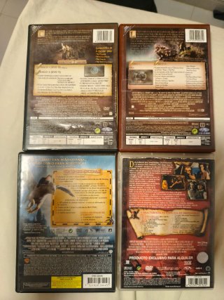 Lote 4 Películas DVD: Señor Anillos y Piratas