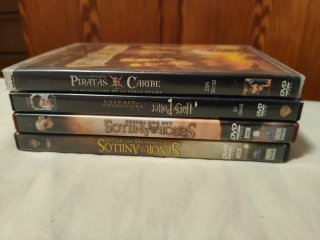 Lote 4 Películas DVD: Señor Anillos y Piratas