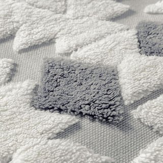 PureCozy alfombra 3D azul gris 160x230cm lavable