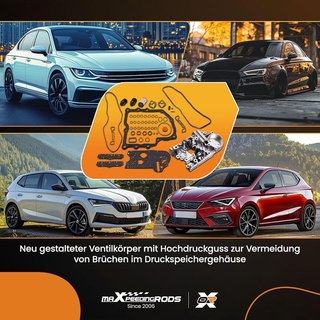 MAXPEEDINGRODS Kit Cuerpo Válvula DQ200 juntas VW