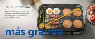 Philips Parrilla Grill Serie 5000 2400W 2x Placas