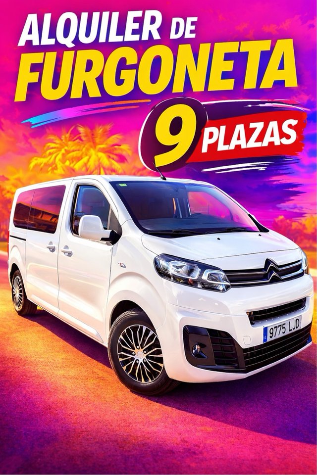 Alquiler furgoneta 9 plazas