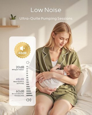 NULIIE S32 Extractor Leche 4 Modos 9 Niveles 2Pack