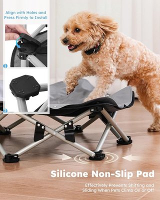 PECUTE Cama Elevada Plegable Refrescante M 60Kg