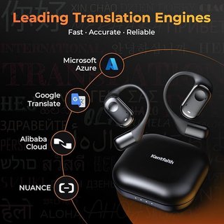 Kentfaith Auriculares Bluetooth 3en1 traducción IA