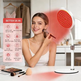 WARMFORWEL Lámpara Luz Roja IR 660nm 850nm 100 LED