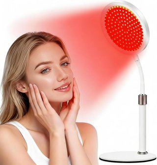 WARMFORWEL Lámpara Luz Roja IR 660nm 850nm 100 LED