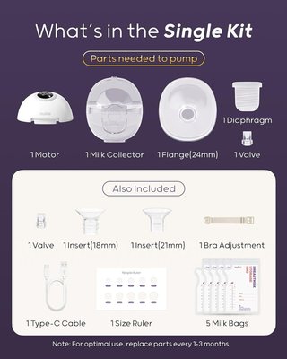 NULIIE S32 Extractor Leche 4 Modos 9 Niveles
