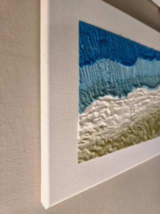 Quadro texture art mare
