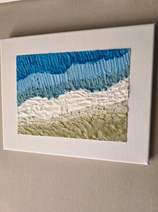 Quadro texture art mare