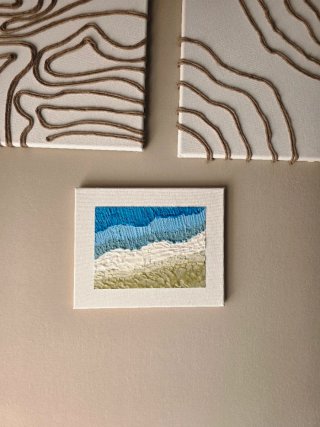 Quadro texture art mare