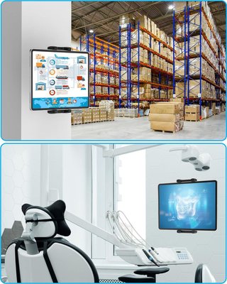 Supporto da Parete KOLASELS per Tablet 360° 4.7''-12.9''