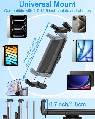 Supporto da Parete KOLASELS per Tablet 360° 4.7''-12.9''
