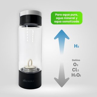 2VABU Botella H2O Hidrogenada 1400PPB H2 Molecular