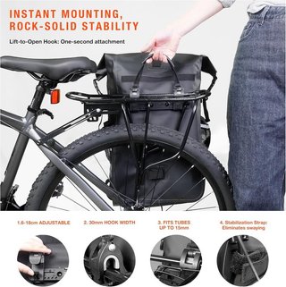 ORIGEM alforja Bicicleta 32L 3en1 impermeables