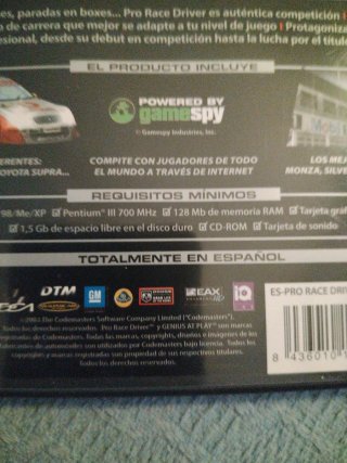 Juego PC Pro Race Driver Codemasters