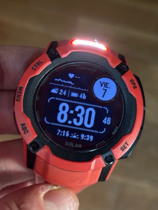 Reloj Garmin Instinct 2X Solar Rojo