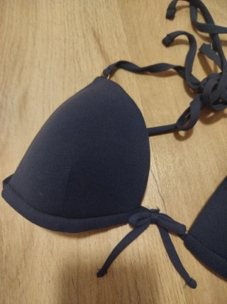 Parte de arriba bikini azul marino