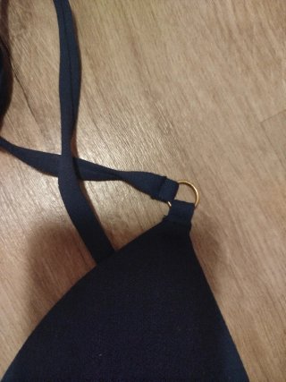 Parte de arriba bikini azul marino