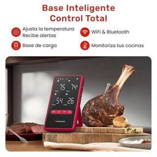 MEATMEET Z Pro termómetro WiFi BlueTooth 4 sondas