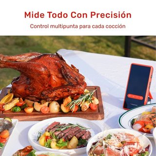 MEATMEET Z Pro termómetro WiFi BlueTooth 4 sondas
