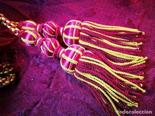 Fajín Cingulo Cordón Dorado Borlas Hábito Imagen