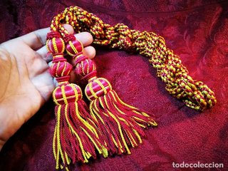 Fajín Cingulo Cordón Dorado Borlas Hábito Imagen